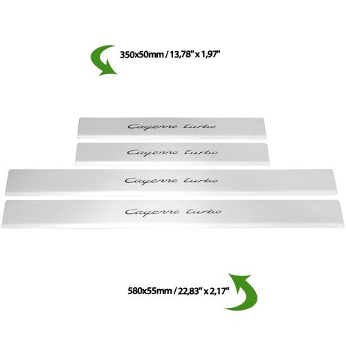 Listwa progowa PORSCHE CAYENNE 9Y0 CAYENNE TURBO Stal nierdzewna 304 mat na Arena.pl