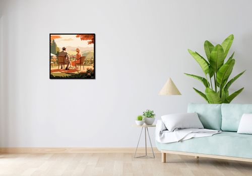 Plakat 60x60cm Retro Randka na Arena.pl