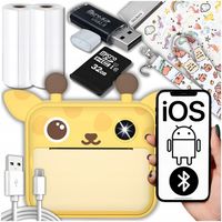 APARAT NATYCHMIASTOWY CYFROWY DLA DZIECI Z DRUKARKĄ KARTA 32GB + 2 ROLKI