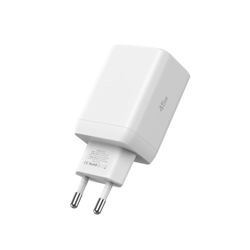 tech-protect nc45w-gan 2-port network charger pd45w white na Arena.pl