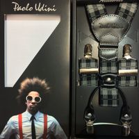 Czarno Szara kratka - szelki do spodni Orginalne Top-Gal