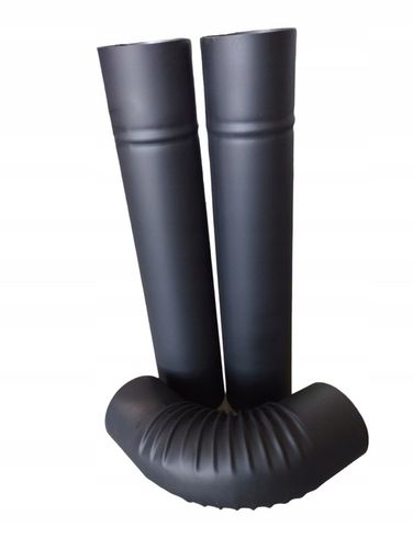 ZESTAW 2 RURY KOLANO 100 MALOWANE WĘDZARNIA PIEC na Arena.pl