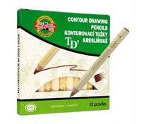 Kredka Konturowa Koh-I-Noor Konturówka Pudełko 12szt Brązowa Miękka