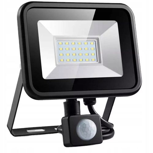 HALOGEN Naświetlacz LED z CZUJNIKIEM RUCHU SZKŁO HARTOWANE Lampa SLIM na Arena.pl