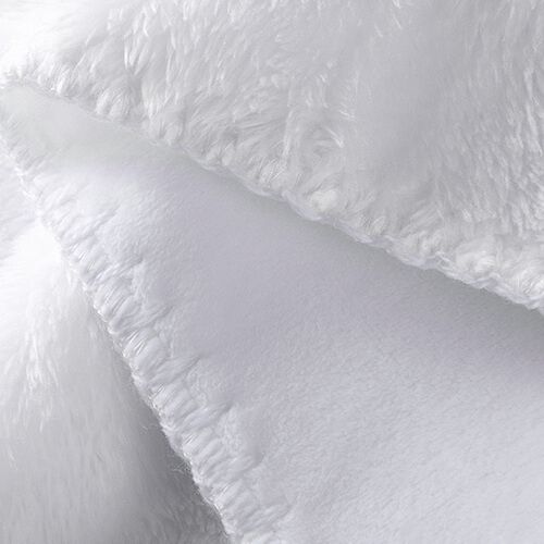 Kocyk z mikrofibry i polaru arktycznego do sublimacji - biały 152 x 203 cm na Arena.pl