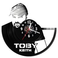 Zegar ścienny z płyty winylowej Toby Keith 1662.14