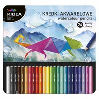 kredki akwarelowe w metalowym pudełku 24kol 7432