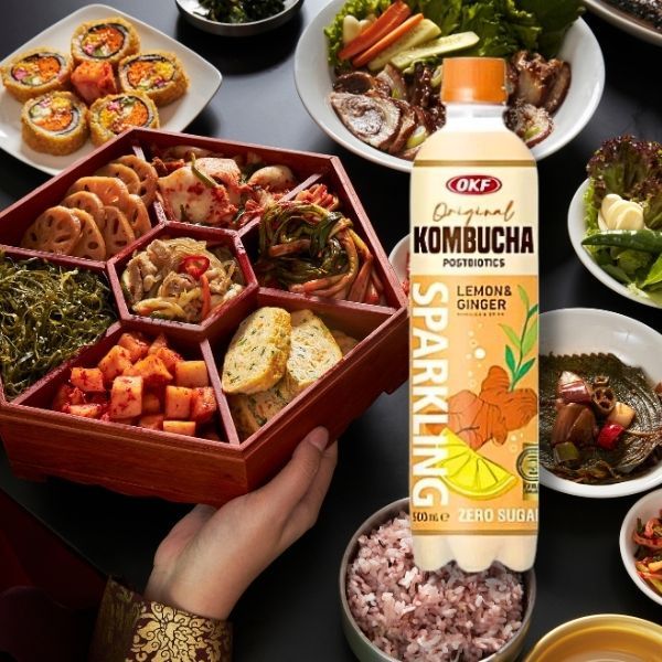 OKF Kombucha Lemon Ginger Zer, cytryna-imbir 500 ml zdjęcie 4