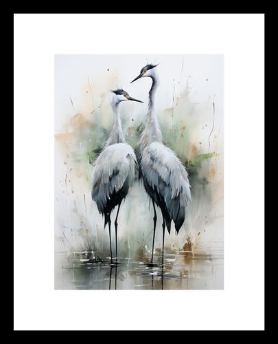 Plakat 13x18cm Tańczące Czaple na Arena.pl