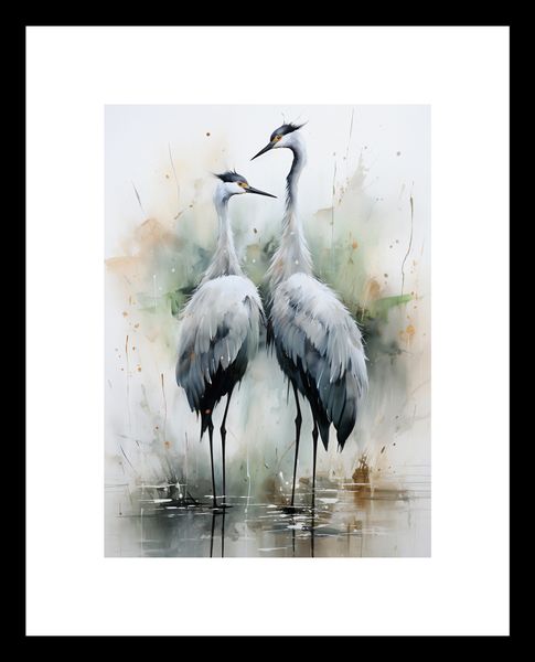 Plakat 13x18cm Tańczące Czaple zdjęcie 3