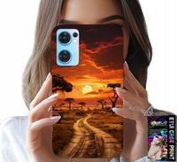 ETUI DO OPPO RENO7 5G - SAFARI AFRYKA ZACHÓD SŁOŃCA PIĘKNE WIDOK