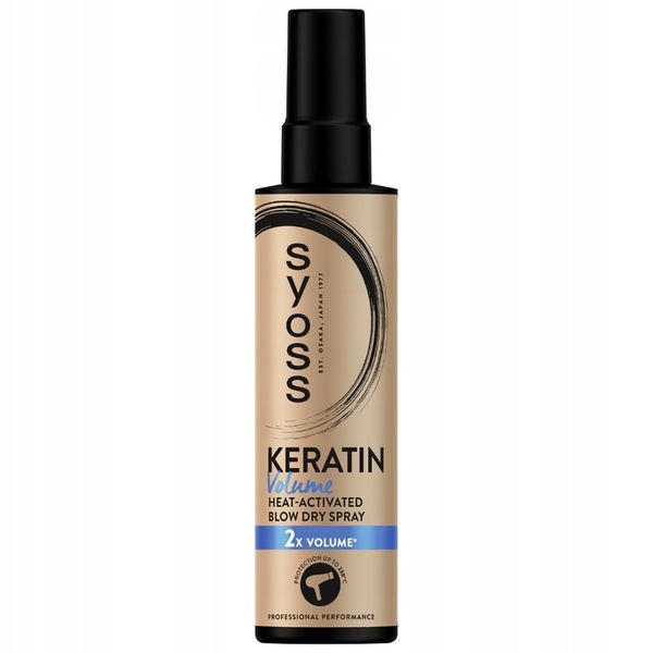 Syoss Keratin & Volume Spray Włosów Termoochronny zdjęcie 1