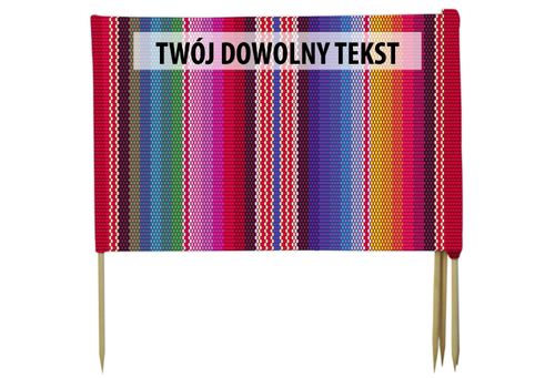 PARAWAN PLAŻOWY paski z indywidualnym napisem 8 PANELI 64.8 na Arena.pl