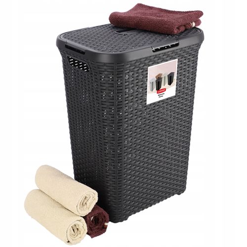 Curver 189207 kosz na bieliznę Natural Style, 60L na Arena.pl