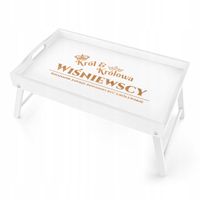 TACA śniadaniowa stolik PREZENT na Ślub GRAWER