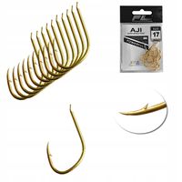Zestaw Haczyków Haczyki FL AJI nr 17 złote- 10 szt