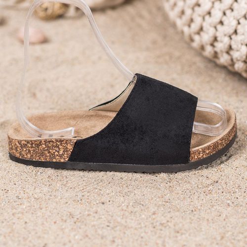 Czarne Klapki Na Platformie r.38 na Arena.pl