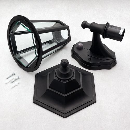 LAMPA OGRODOWA ZEWNĘTRZNA LATARNIA Z CZUJNIKIEM RUCHU I ZMIERZCHU E27 na Arena.pl