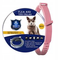 OBROŻA NA PCHŁY I KLESZCZE DLA KOTA, ANTYKLESZCZOWA 8 MIESIĘCY OCHRONY