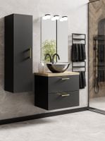 ZESTAW MEBLI  ŁAZIENKOWYCH LUNA 50 szafka umywalka słupek w. (W7) + EC