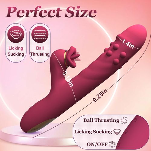 silicone vibrator - 7 rotating functions and 7 licking functions na Arena.pl