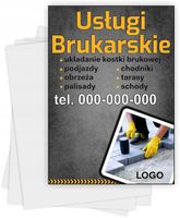Ulotki A4 reklamowe firmowe 5000 szt różne wzory USŁUGI BRUKARSKIE