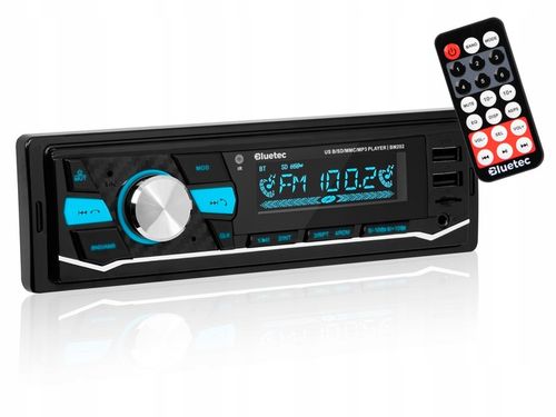 RADIO SAMOCHODOWE 1-DIN BLUETOOTH 5.0 USB SD AUX MP3 MIKROFON PILOT na Arena.pl