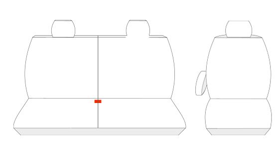 Opel Movano B BUS od 2010 Pokrowce dopasowane na miarę zdjęcie 6