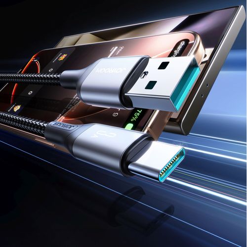 Kabel przewód USB-A - USB-C 3A 2m - czarny na Arena.pl