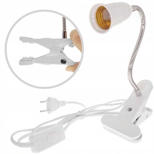 UCHWYT GNIAZDO ŻARÓWKI DO WZROSTU ROŚLIN E27 KLIPS na Arena.pl