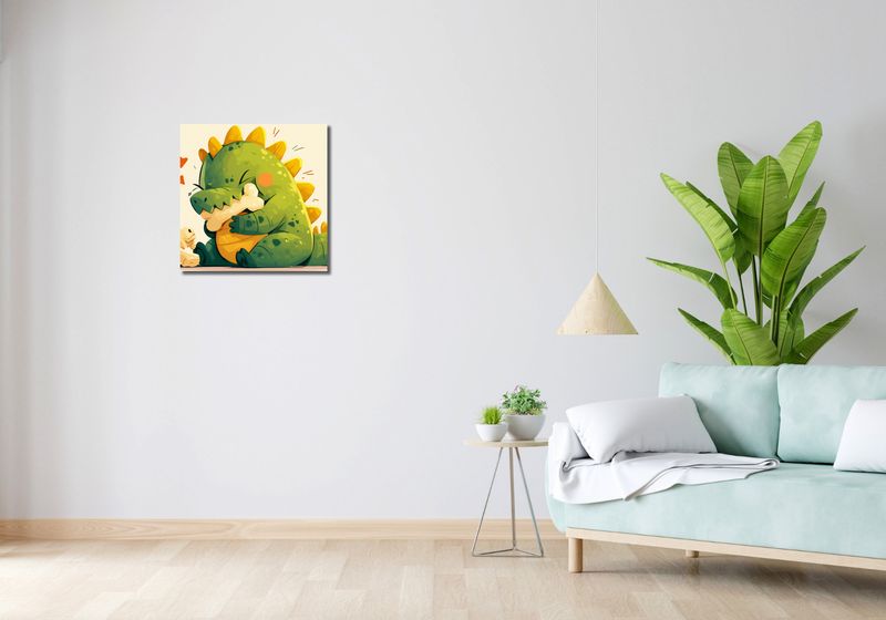 Obraz 50x50cm Uroczy Dinozaur zdjęcie 2