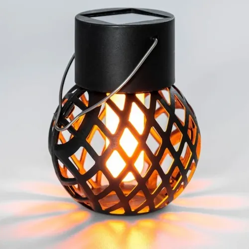 4x LAMPION SOLARNY LED WISZĄCY LAMPA EFEKT PŁOMIEŃ OGIEŃ LATARENKA OGRODOWA na Arena.pl