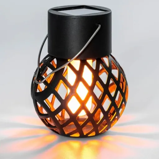 4x LAMPION SOLARNY LED WISZĄCY LAMPA EFEKT PŁOMIEŃ OGIEŃ LATARENKA OGRODOWA zdjęcie 9