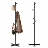 WIESZAK STOJĄCY MODERNHOME METALOWY 7 HACZYKÓW CZARNY