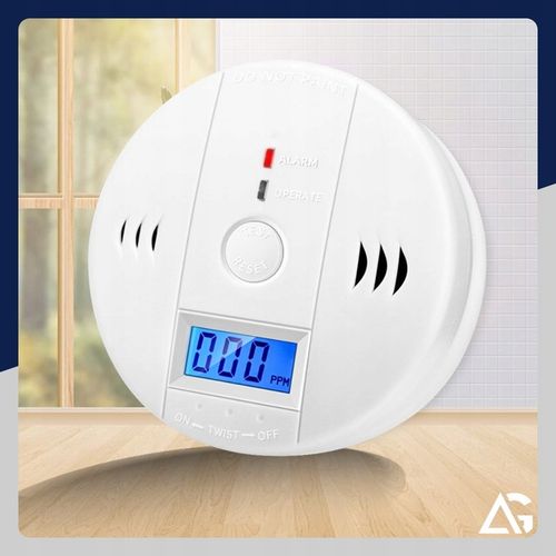 CZUJNIK CZADU GAZU WYKRYWACZ DETEKTOR TLENKU WĘGLA BEZPRZEWODOWY LCD ALARM na Arena.pl