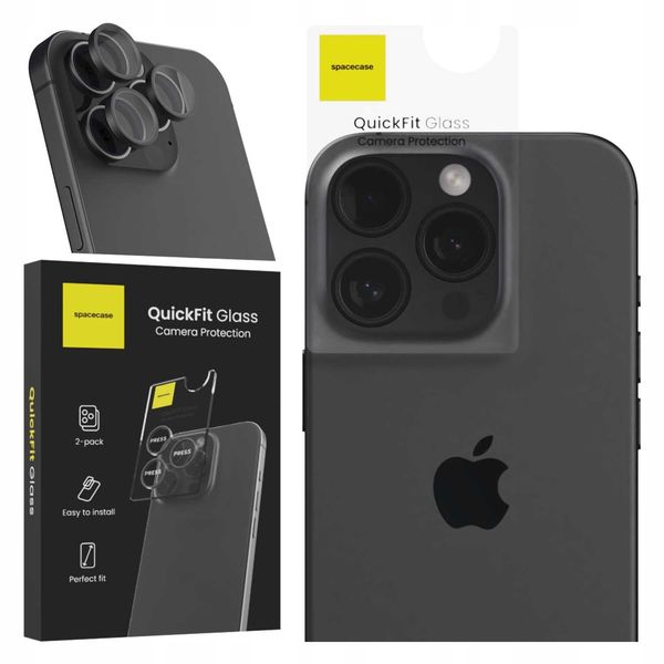 Spacecase Quickfit Camera Iphone 15 Pro/15 Pro Max Black zdjęcie 11