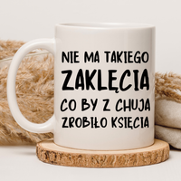 CHAMSKI KUBEK BEZ CENZURY | ŚMIESZNY PREZENT | DO PRACY BIURA DOMU | 330 ml