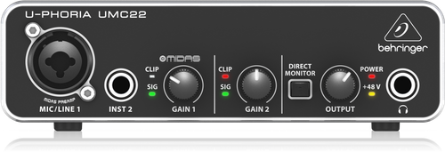 Behringer U-PHORIA UMC22 USB Audio Interfejs na Arena.pl