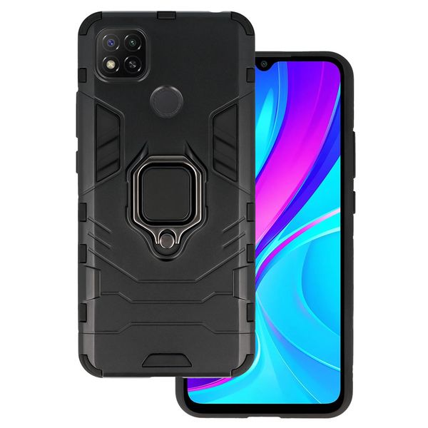 Ring Armor Case do Xiaomi Redmi 9C Czarny zdjęcie 1