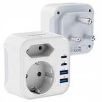 Voomy Adapter podróżny Y722 – 6 w 1, typ M – RPA – 3750W