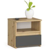 Szafka nocna CL1 40 cm 1 szuflada - dąb artisan szara