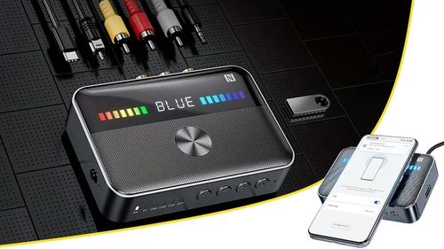 ADAPTER TRANSMITER BLUETOOTH ODBIORNIK NADAJNIK BT 5.3 AUX RCA NFC na Arena.pl