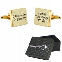 Spinki do mankietów DUMNY TATA PANNY MŁODEJ ślub