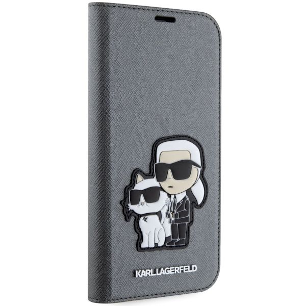 Etui Karl Lagerfeld do iPhone 15, iPhone 14, iPhone 13, Srebrny zdjęcie 5