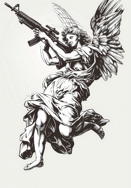 Plakat 68x98cm Anioł Wojny zdjęcie 1