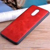 Etui AIORIA Vintage LEATHER do OnePlus 6T czerwony