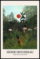 Plakat 61x91,5cm Design Virgin Forest, Rousseau Vintage do Salonu