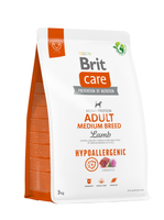 brit care dog hypoallergenic adult medium breed lamb 3kg