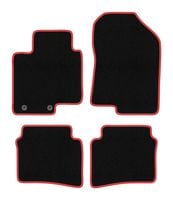 Dywaniki welurowe CARLUX-RED Hyundai Bayon 2021- czarne, czerwone