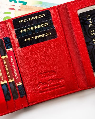 portfel damski skórzany ptn 15-09-cb-8782 red na Arena.pl